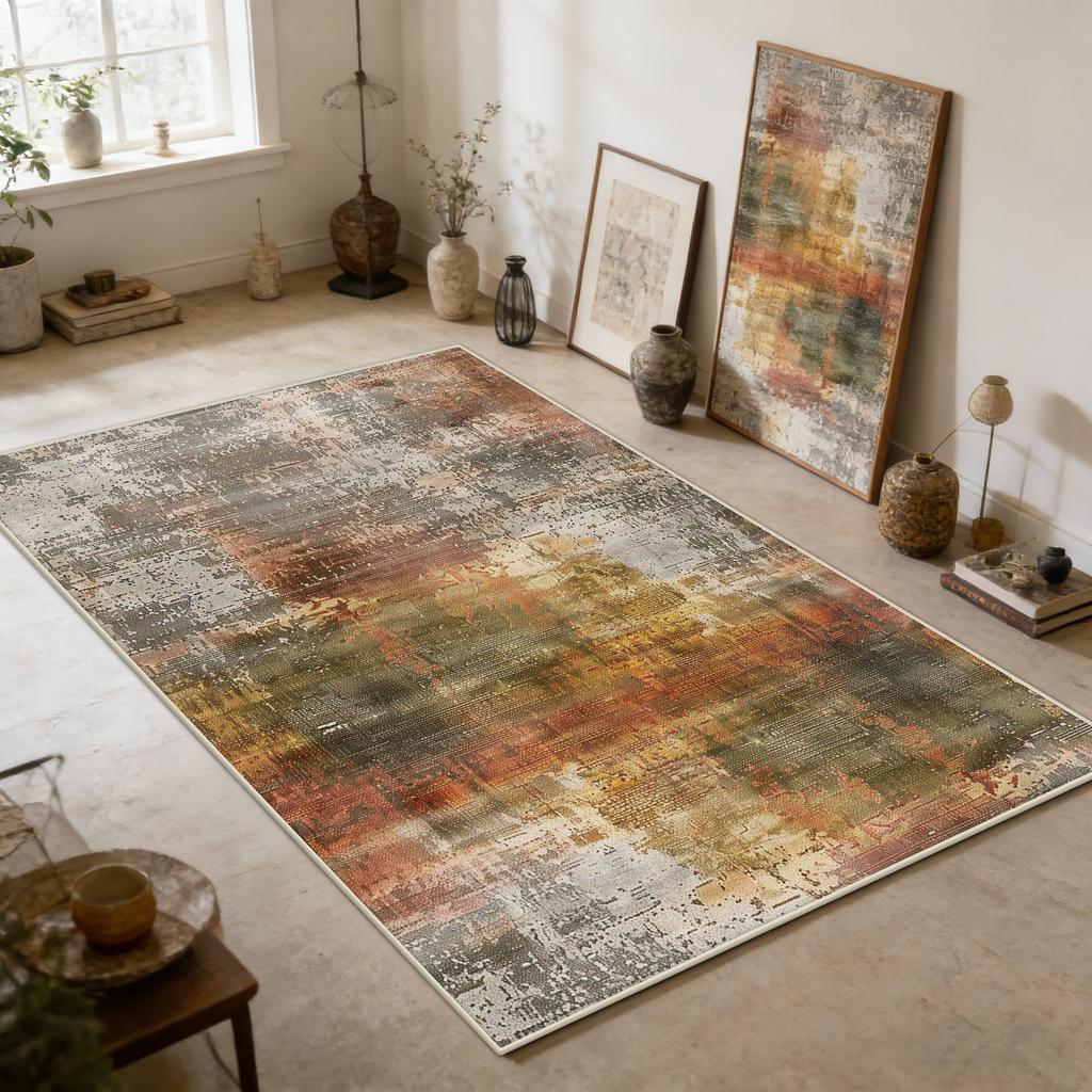 Retro Abstract Art Style Living Room Carpet Modern Decoration Easy Clean Studio Rug Bedroom Cloakroom Lint-free Floor Mat Tapete