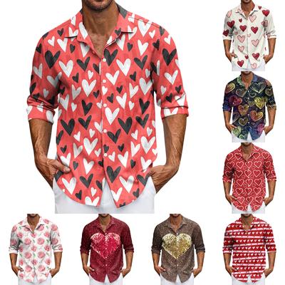 Camisa Casual de Manga Comprida com Botões para Homem