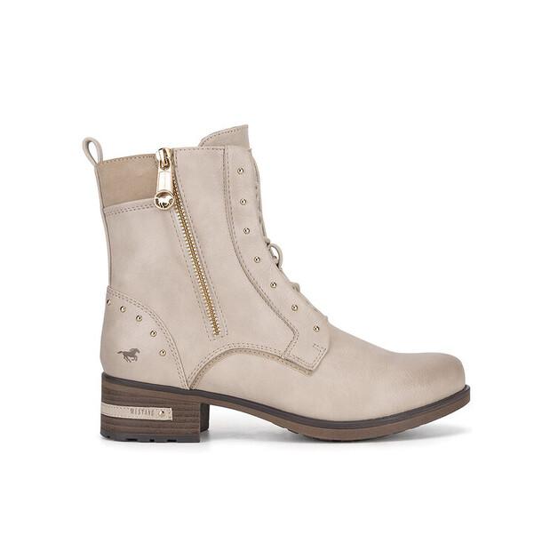 Mustang 1229-522 Beige Ankle Boots