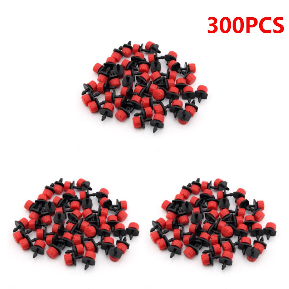 500-100Pcs 1/4 Inch Adjustable Irrigation Drippers Rotating Sprinklers Micro Drip Irrigation Sprinklers for Balcony Greenhouse