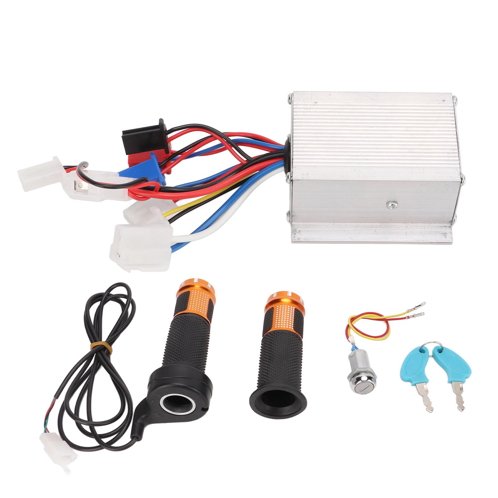 Fishine 24V 250W Brushed Motor Speed Controller Throttle Grip Power Lock Kit For Electrical Scooter Bike Tricycle