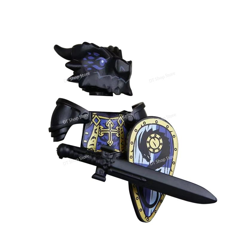 QQ04-7 Dragon Knights Heavy armor Bricks Assemble Building Blocks Action Figures accessories bricks Model Toys Christmas Gifts