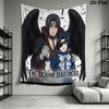 Naruto Wall Tapestry Aesthetic Wall Hanging Printed Fabric Blanket Decorative Tapestries For Bedroom Living Room Home Decor