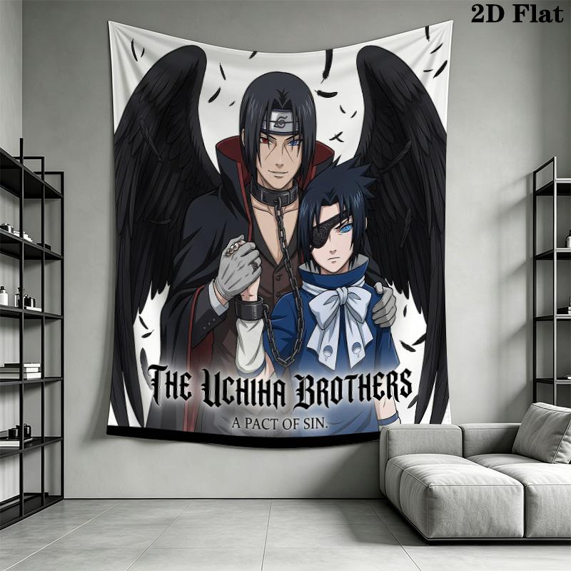 Naruto Wall Tapestry Aesthetic Wall Hanging Printed Fabric Blanket Decorative Tapestries For Bedroom Living Room Home Decor