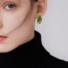 Stylish Multi Color Resin Ear Studs Stainless Steel Geometric Shaped Earrings Elegant Gold Tone Women Fashion Jewelry