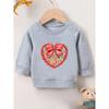 European Sizes Cute Print Pattern Sweatshirt for  Kids Aged 0-3 Years, Comfortable And Easy, Suitable for Outdoor Wear