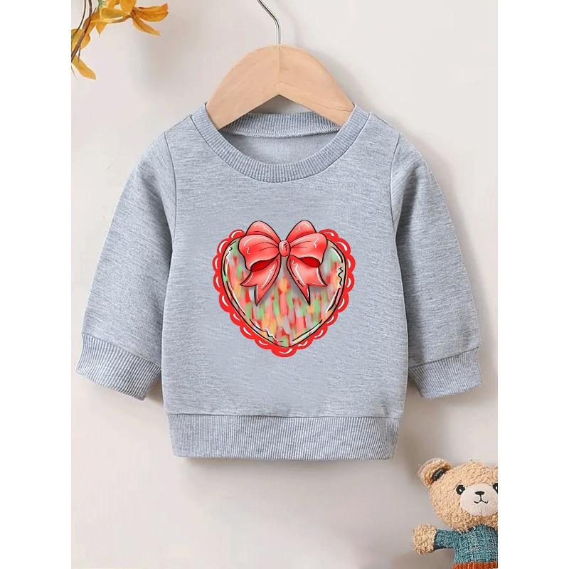 European Sizes Cute Print Pattern Sweatshirt for Kids Aged 0-3 Years, Comfortable And Easy, Suitable for Outdoor Wear