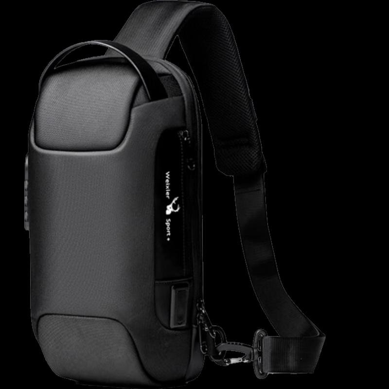 Li Shen Men's USB Charging Crossbody Chest Bag