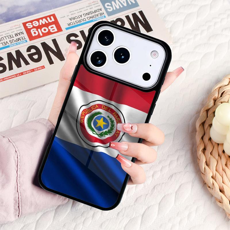 Paraguay Flag Phone Case For IPhone 17 16e 15 14 13 12 11 Pro Max Air Mini Soft Protective Cover