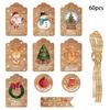 Themed Christmas Paper Gift Tags With Vintage Snowman For Festive Event Decor