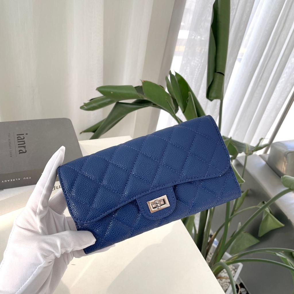 Xiaoxiangfeng Versatile Mini Square Bag Caviar Premium Black Mobile Phone Bag One Shoulder Crossbody Rhombus Chain Bag