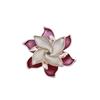 New enamel color hollow geometric camellia magnetic brooch women's fashion versatile three-dimensional flower corsage