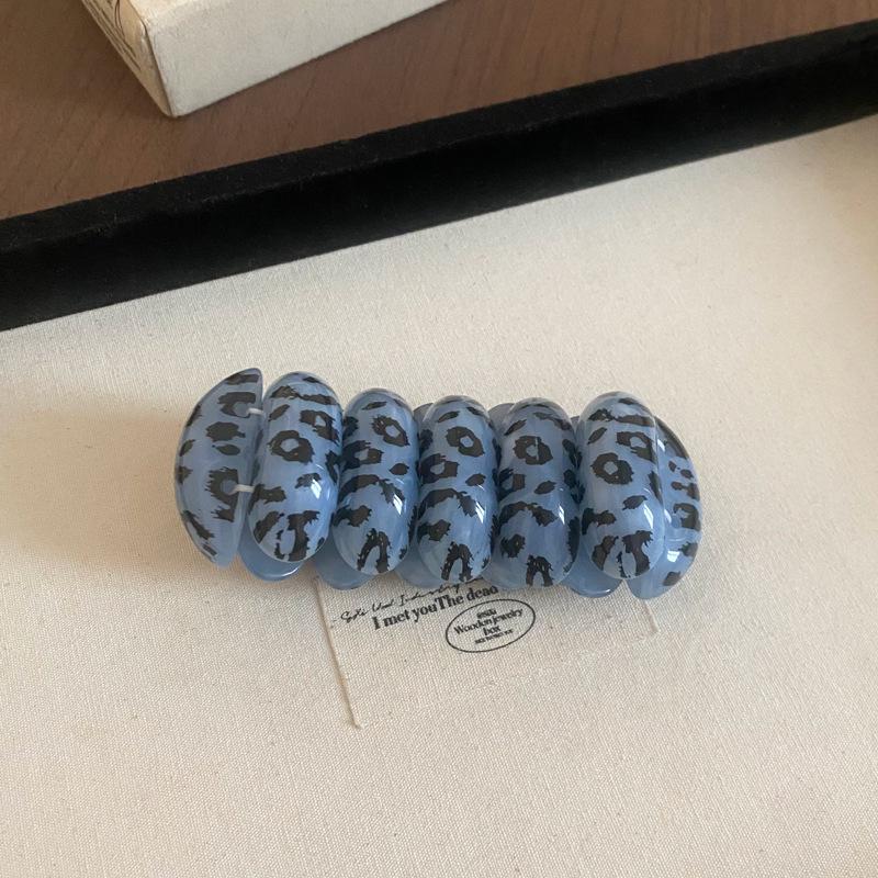 Colorful Acetate Open Bangle: Exaggerated Light Luxury Bracelet for Women