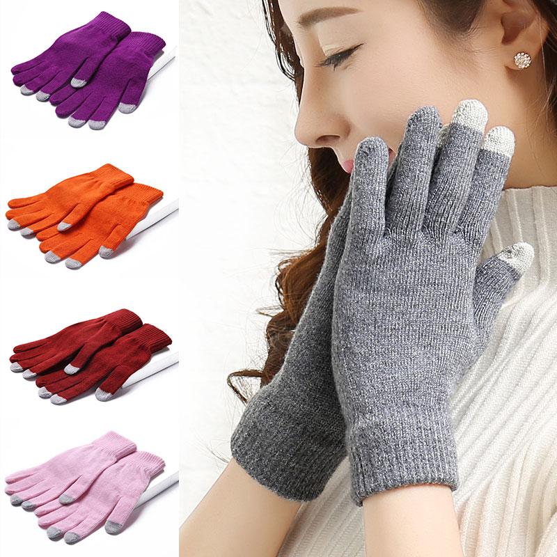 Green Autumn And Winter Men Thickening Warm Knitted Wool Fluff Gloves Green Autumn And Winter Men Thickening Warm Knitted Wool Fluff Gloves