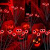 2Pcs LED Solar Scary Eyeball Swaying Lights Realistic 3D Design