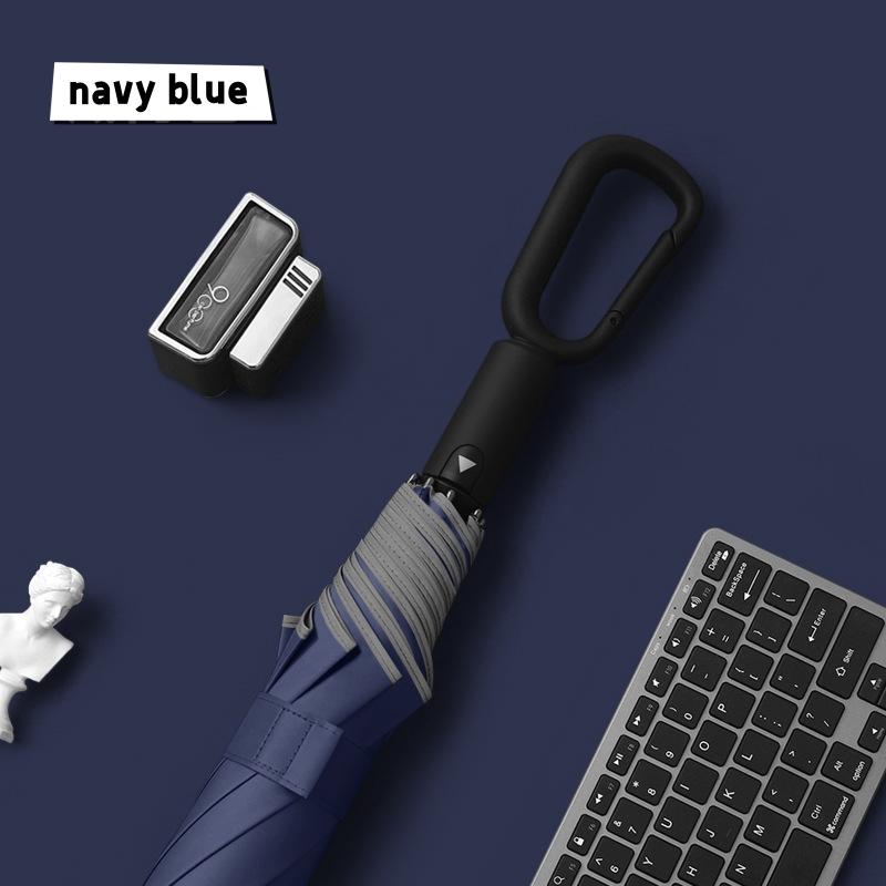 High end two fold loop buckle hook for men's automatic folding oversized Japanese and Korean style umbrellas