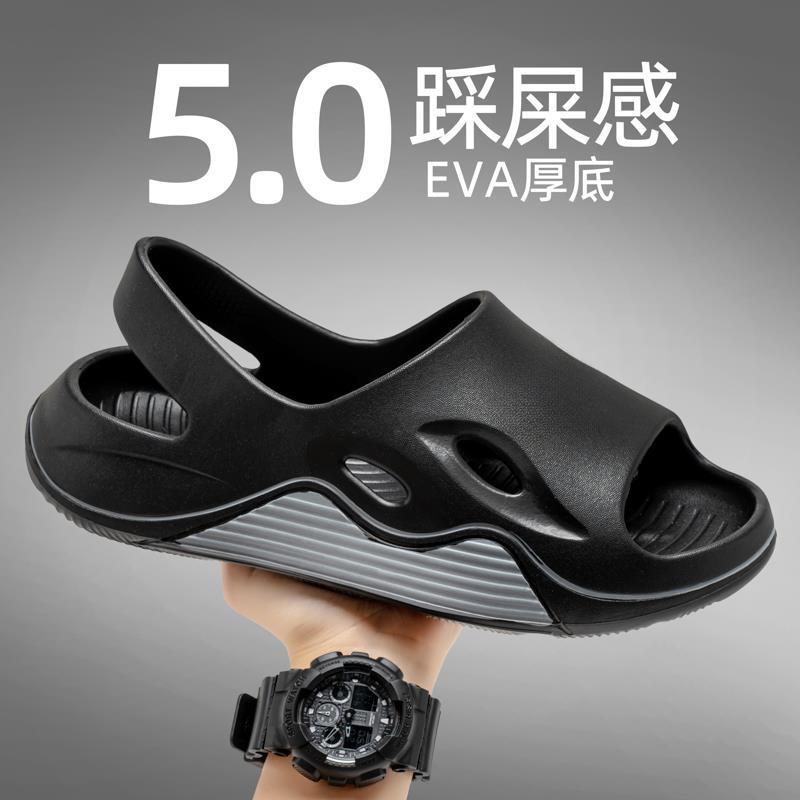 

Sandals men s 2025 summer new trend versatile high-end men s outdoor leisure sports stepping on shit sandals 40