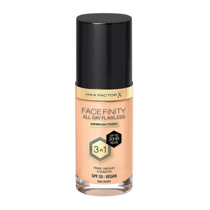 Fond de teint - Max Factor - Facefinity All Day Flawless - N42 Ivoire - 30ml - Tous types de peau