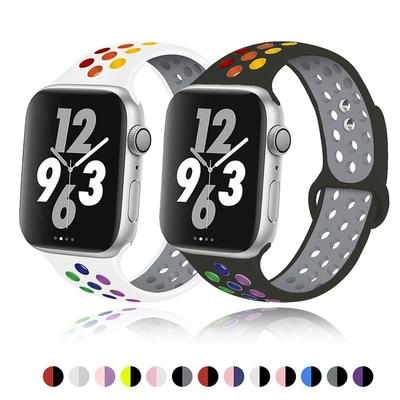 Miękki silikonowy pasek do Apple Watch Series 1 2 3 42mm 38mm Gumowy pasek do iWatch 4/5/6 / SE 40MMM 44MM