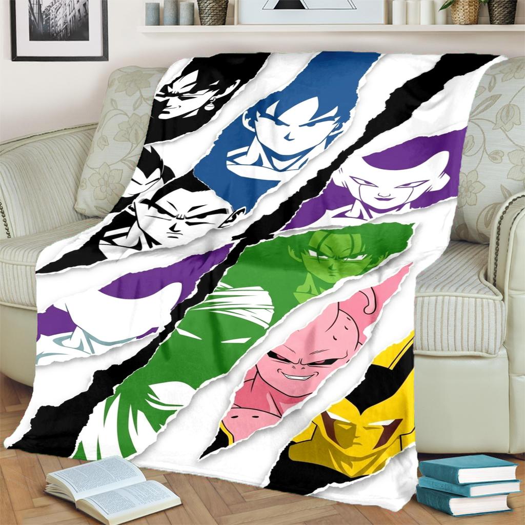 Dragon Ball! Home Blanket Warm Comfortable Flannel for Bedrooms, Sofas, Beds, Chairs, Picnics, Travel
