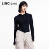 Jin Yujie Women's 2025 Summer Hooded Slim-Fit Knitted Cardigan