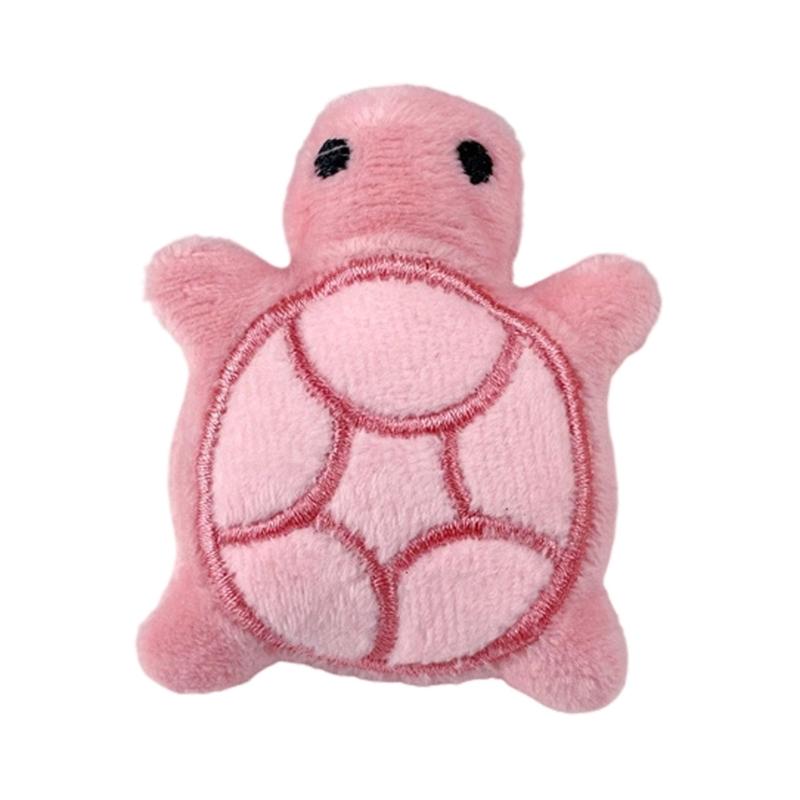 Sweet Turtles Children Toy Key Pendant Furry Miniature Plush Toy Keyring for Bags and Key Carry Along
