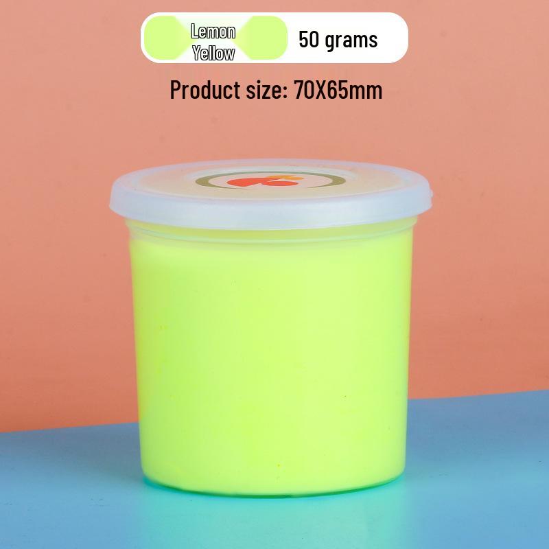 50g Large Jar Pack: Super Light Nontoxic Colored Clay for Kids' DIY Crafts and Toys