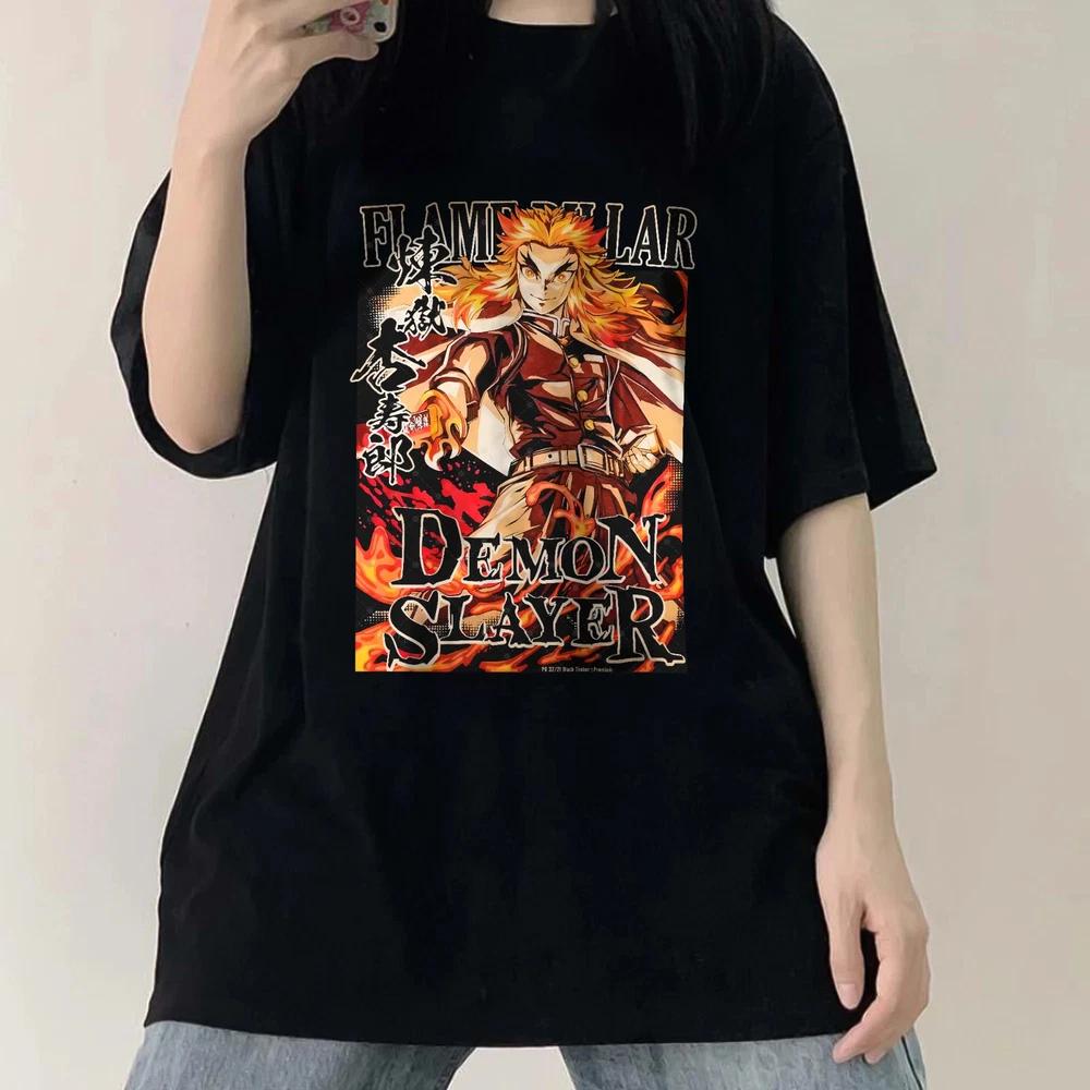 Anime Demon Slayer Black T Shirt Size S 4XL S