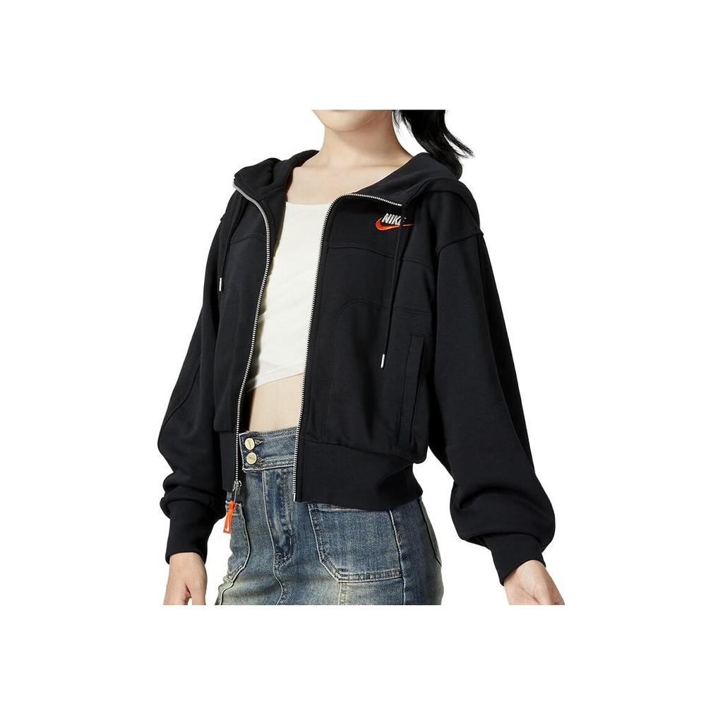 Nike Sportswear City Utility Knit Hoodie Jacket Women Tops Black FB7212-010