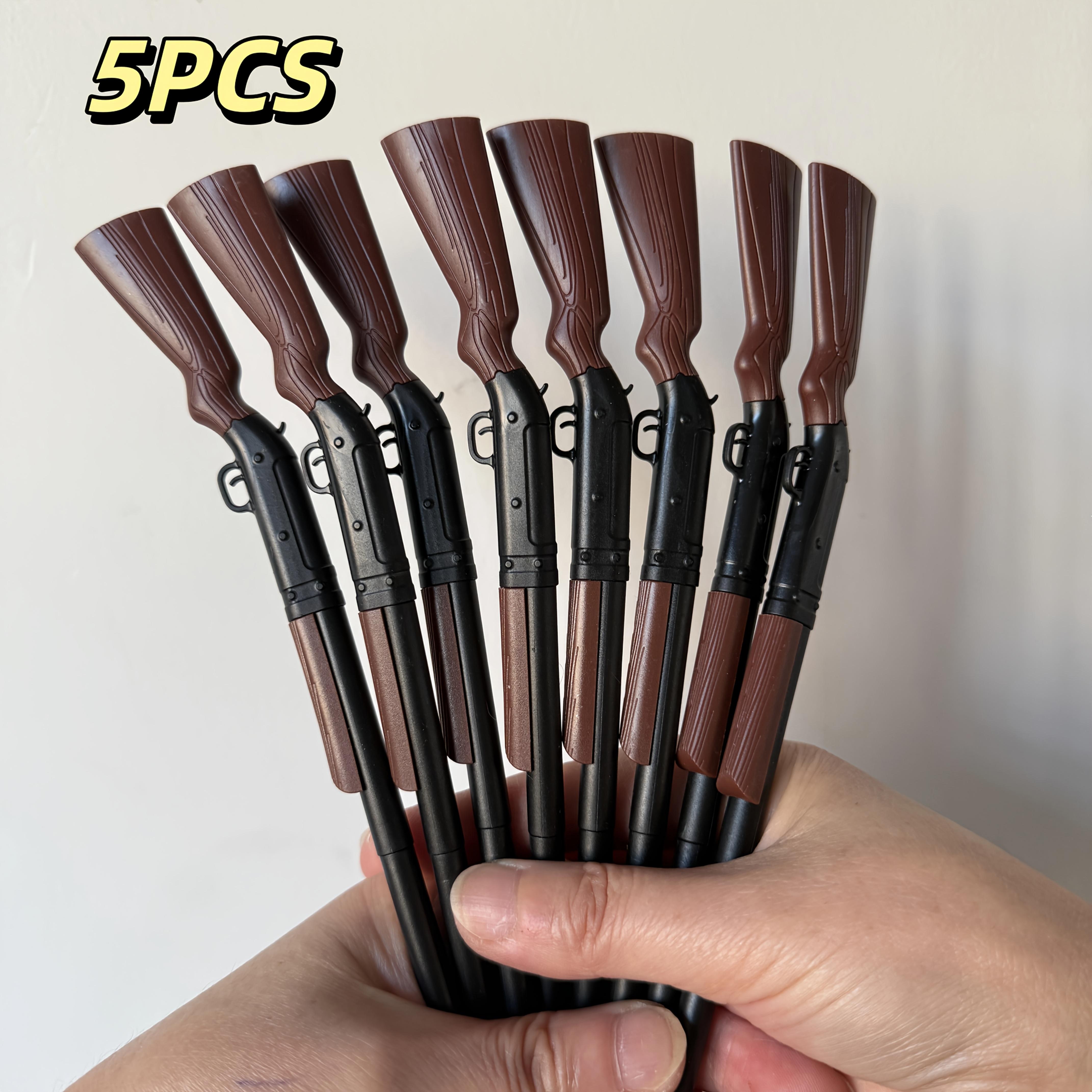 

5 шт. Уникальный дизайн, ручка-пистолет для плавного письма, ручка-пистолет, пишущий инструмент, канцелярские товары для офиса, стильная ручка, забавный канцелярский товар, шариковая ручка