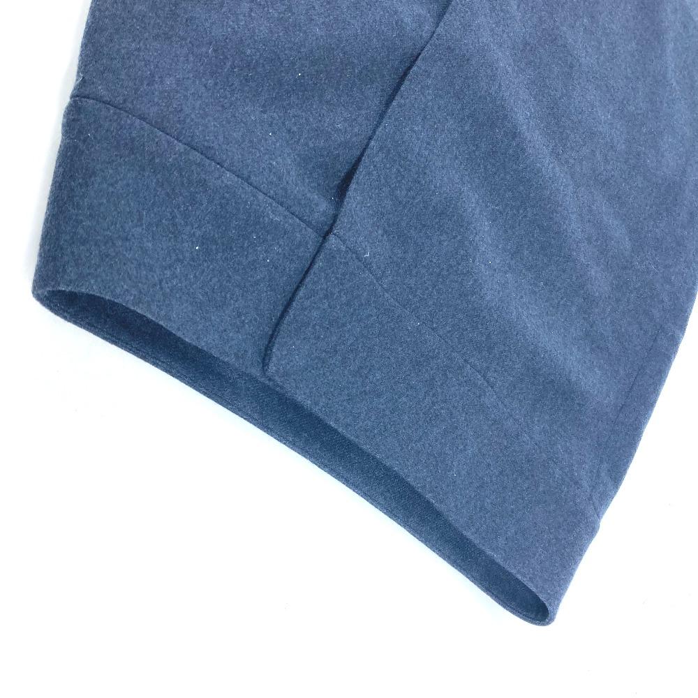 HERMES Plain Bottoms apparel skirt wool Navy