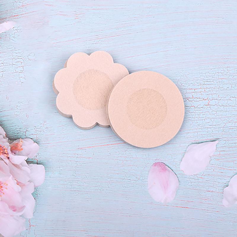 50 Pcs Satin Black Flower Breast Cover Sticker Bra Pad Patch Disposable Self-Adhesive Nipple Cover Breast Petals Women Intimates