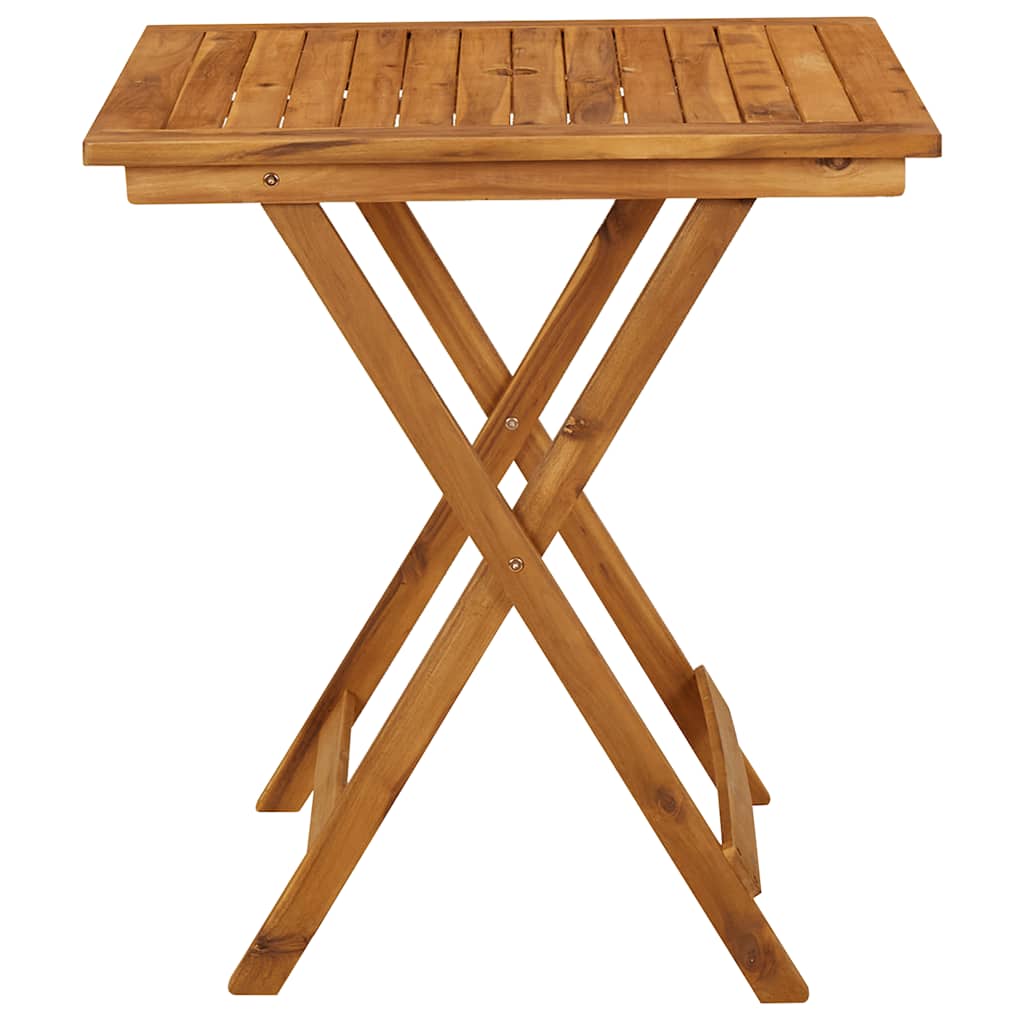 Folding Garden Table 70 x 70 x 75 cm Solid Acacia Wood
