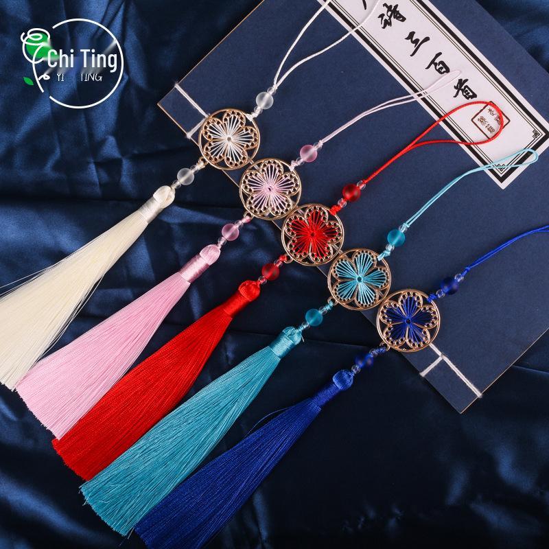 Full Bloom Round Moon Tassel DIY Handmade Hanfu Bag Pendant Cheongsam Ornament
