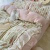 Set Biancheria da Letto in Pile di Latte a Quattro Pezzi Invernale Ispessito Copripiumino in Pile Double-face Lenzuolo Federa