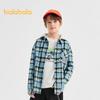 Balabala Boys' Flannel Plaid Long-Sleeve Shirt