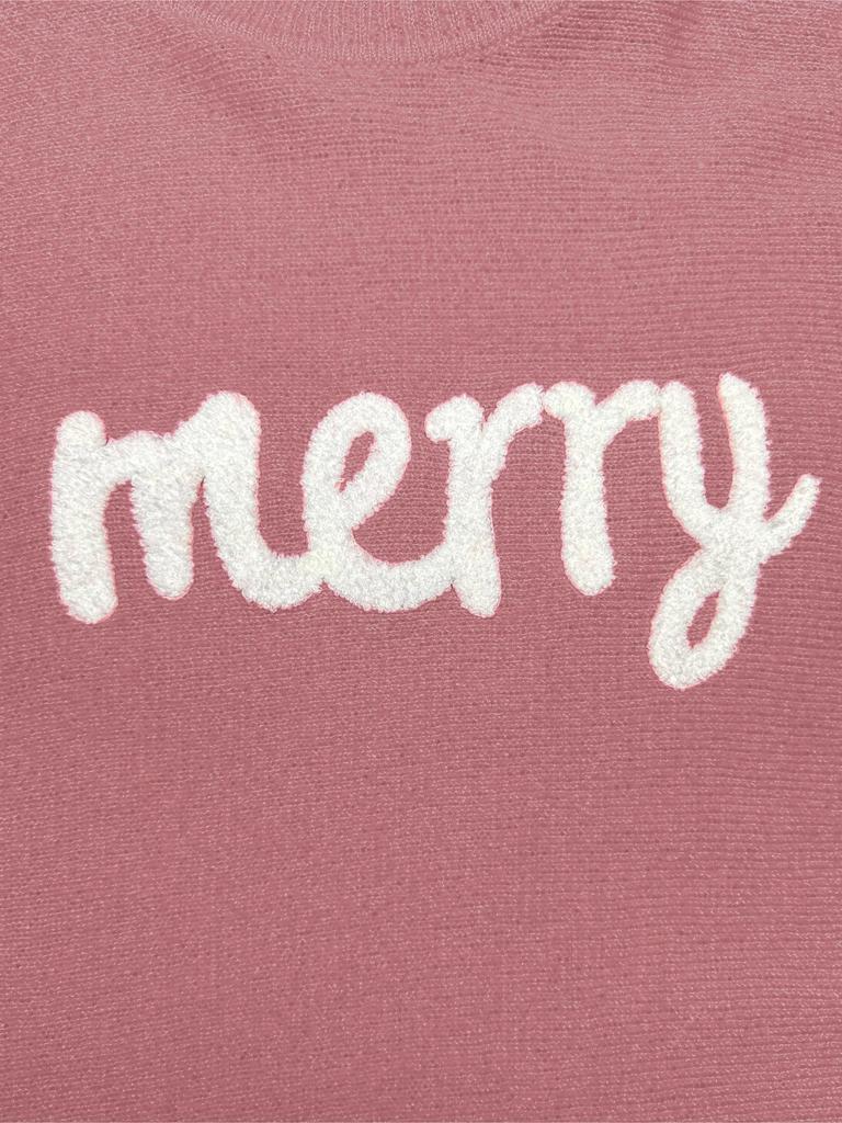 2025 Autumn/Winter Loose Christmas Round Neck Knit Sweater - European/American Style