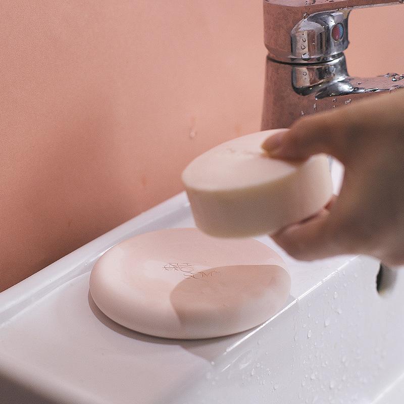 Bathroom Diatomaceous Earth Soap Holder Water-absorbent and Odorless Washbasin Diatomaceous Earth Soap Holder