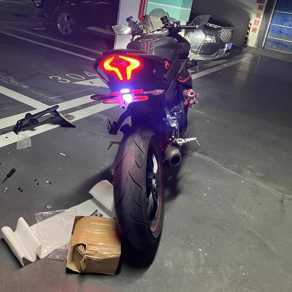 For CF-MOTO 450SR SR 450SS 450SRS 2022 2023 Motorcycle License Plate Holder Tail Light Bracket Tidy Fender Eliminator