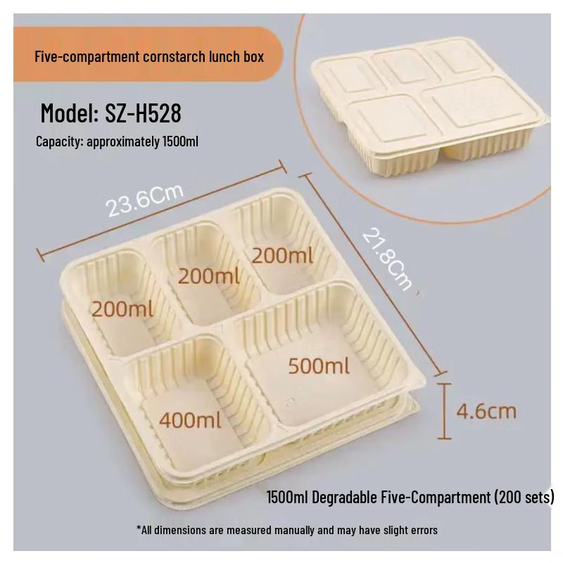 ZB Disposable PP Plastic Takeaway Meal Boxes