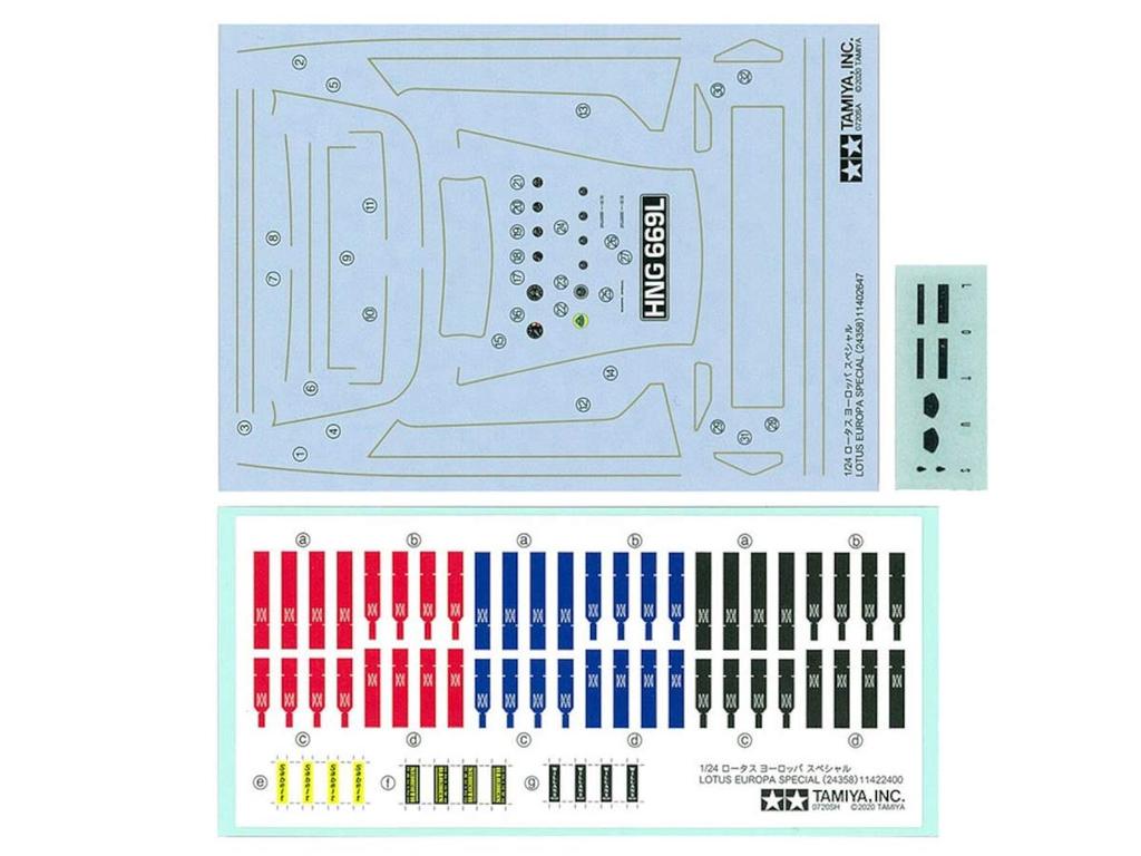 Tamiya Řada sportovních vozů Lotus Europe Special Plastic Model 24358 1/24 No.358