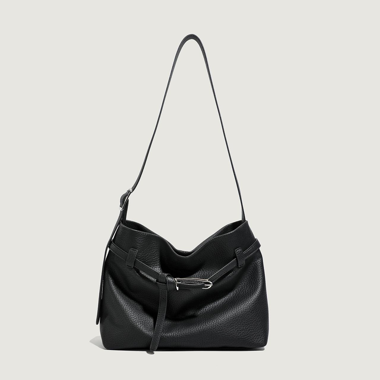 

Single Shoulder Bag, New Relaxed Style Bag, Simple and Fashionable Women s Bag, Versatile Commuting Large Capacity Tote Bag чорний