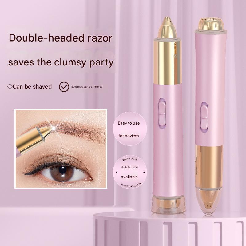 Electric Eyebrow Trimmer - Rechargeable Multi-Purpose Hair Remover for Women Men, Portable Nose & Facial Trimming Tool