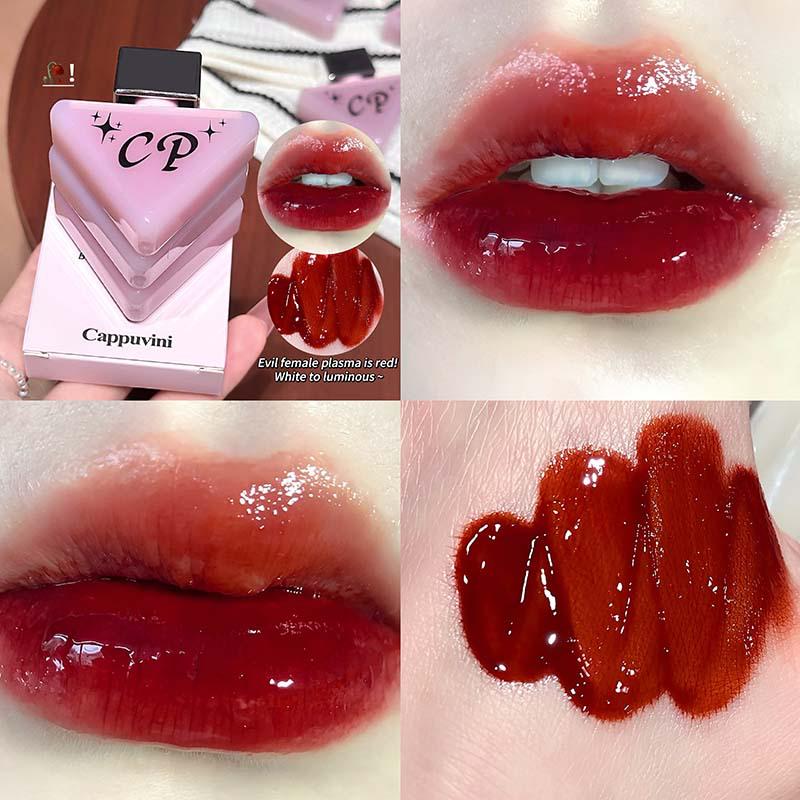 CAPPUVINI Rosa Tau Klarer Lipgloss: Feuchtigkeitsspendendes, aufpolsterndes und glanzförderndes Make-up.