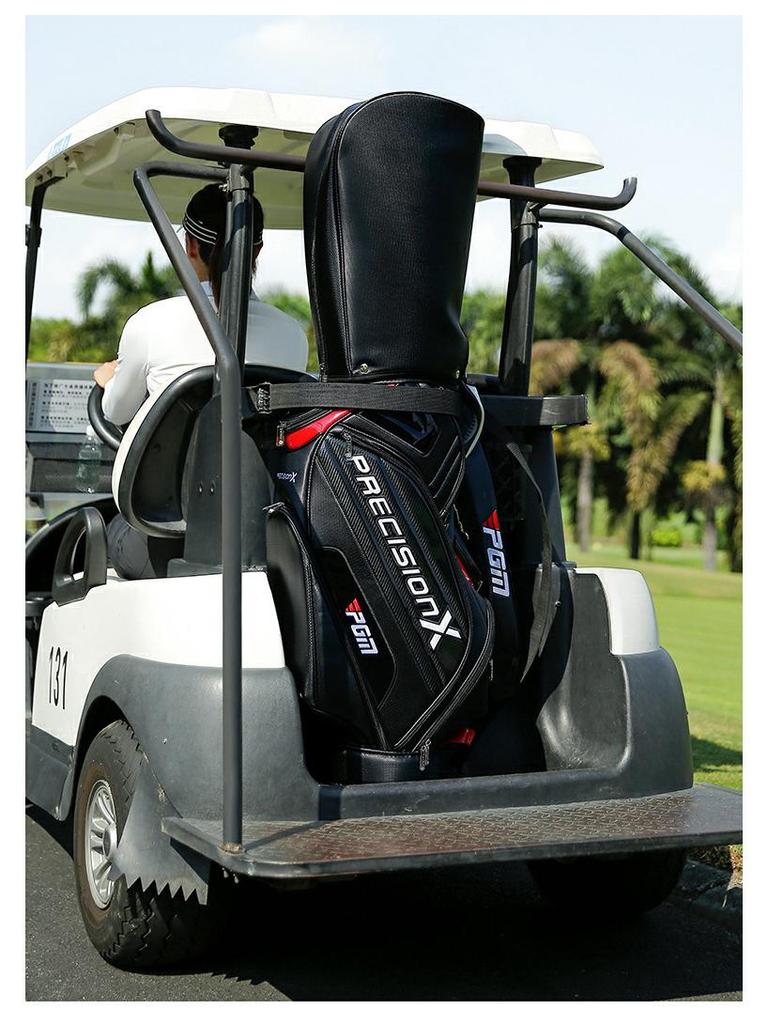 PGM Men's Waterproof PU Golf Bag, Large Capacity Club Bag