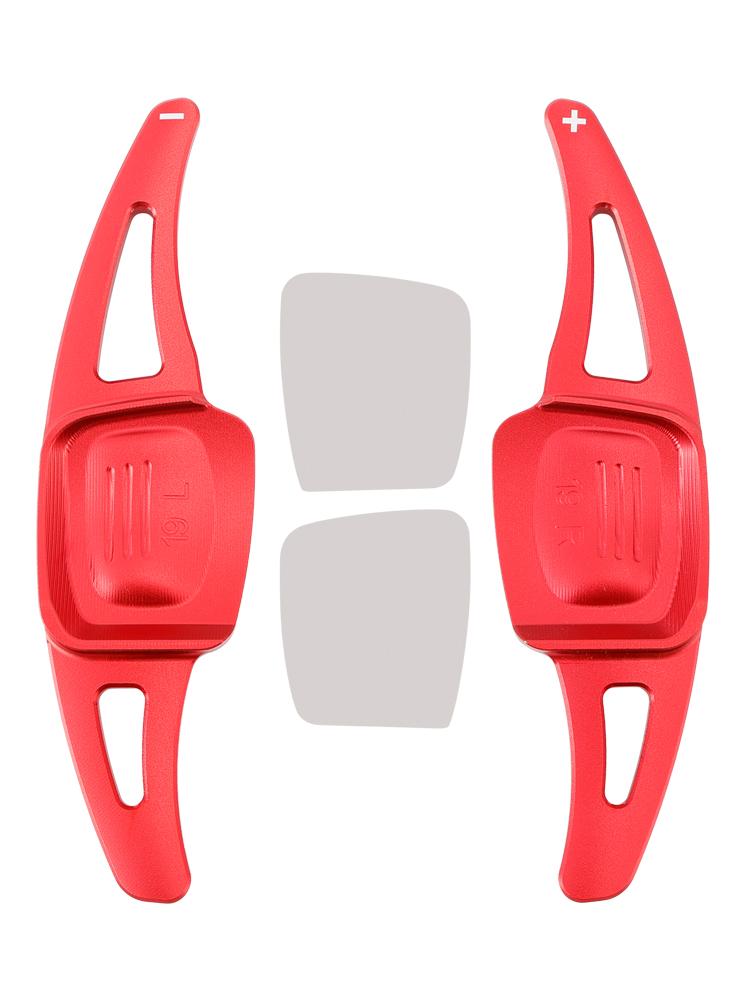 Steering Wheel Paddle Shifter Extension For VW Golf 8 Tiguan Aluminium Red