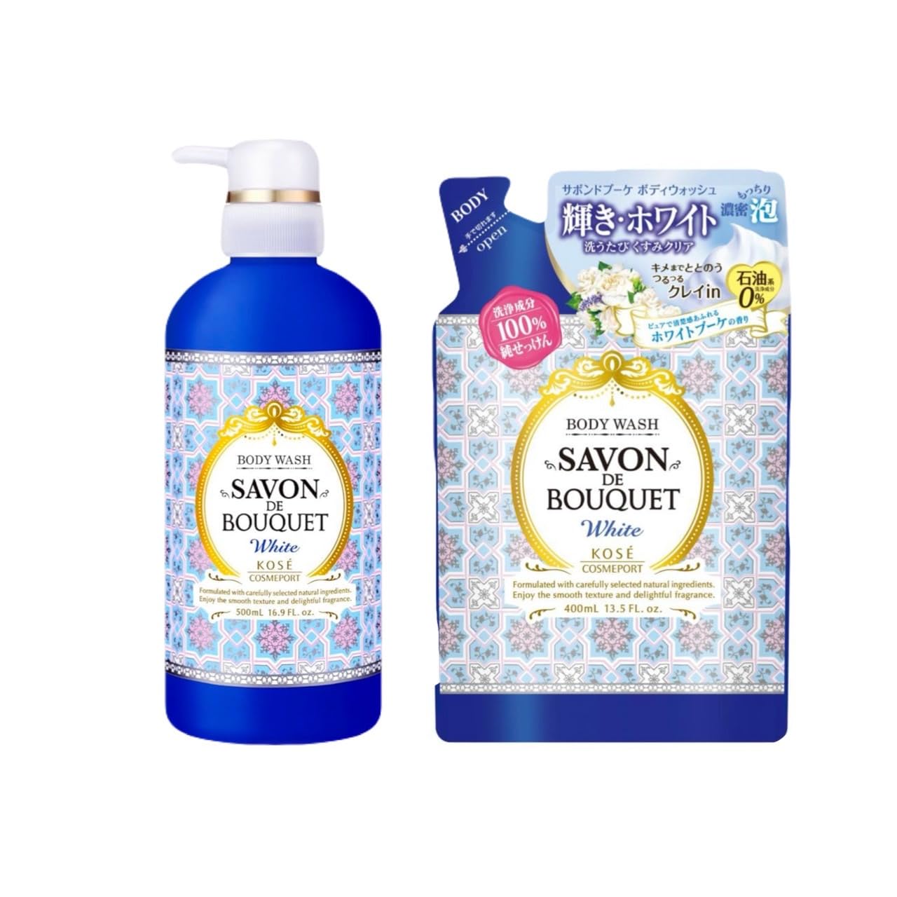 

как KOSE Sabon Bouquet Body Wash White Bouquet Scent 500 мл Refill 400 мл Set [Продан набор] +