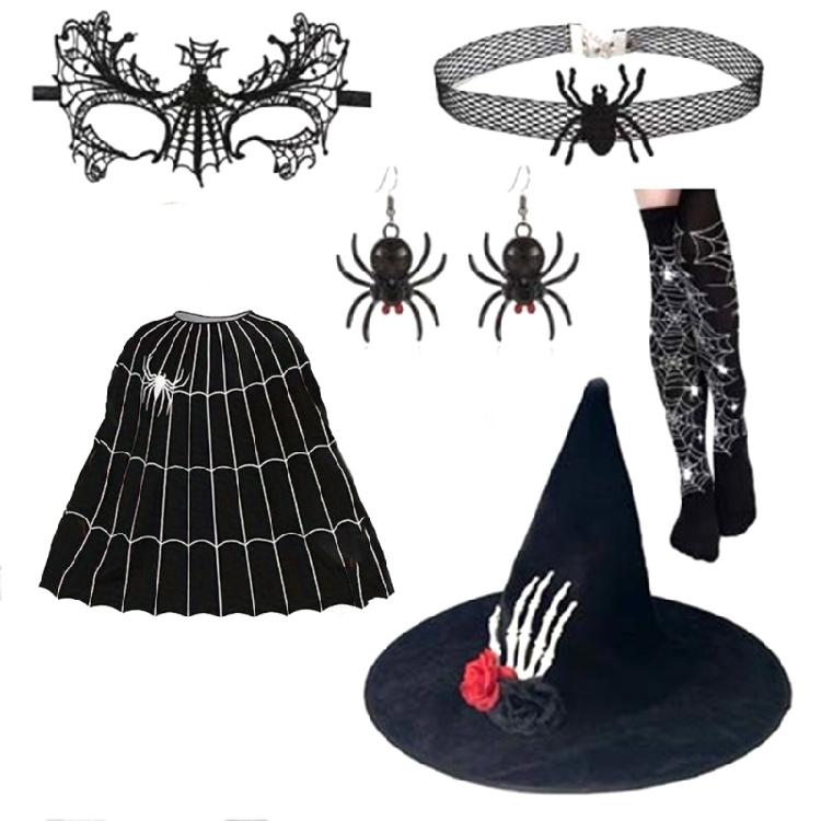 Halloween Witch Cosplay Accessories, Witch Cosplay Costume Accessories for Girl Kid Carnivals, Masquerade, Cosplay Party