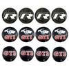 2026 Hot For VW VOLKSWAGEN 65MM Car Wheel Hubcap Stickers Decals for Volkswagen RLINE GTI ABT Golf 5 6 7 Polo Passat Golf Tiguan