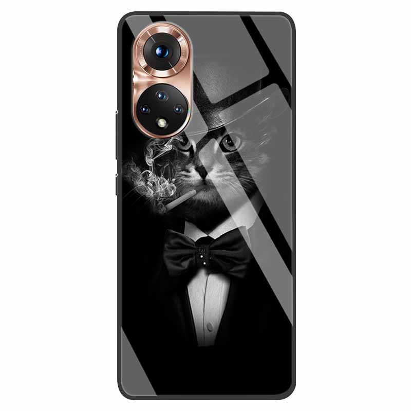 Luxury Case for Huawei Honor 50 Cover Tempered Glass Cover for Huawei Honor 50 Phone Case Honor50 6.57" Coque Bag Fashion Bumper